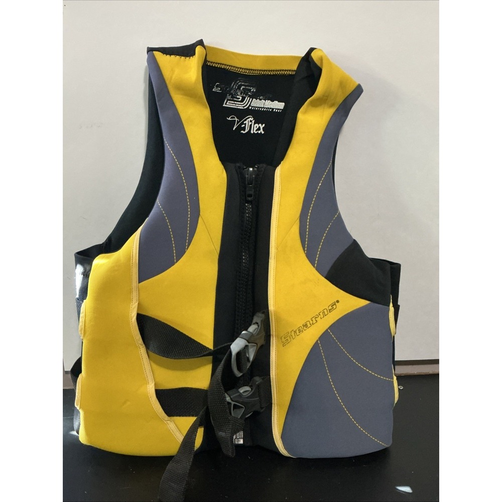 Stearns V-Flex Type III PFD Water Ski Vest Life Jacket Adult Medium 5431 Yellow